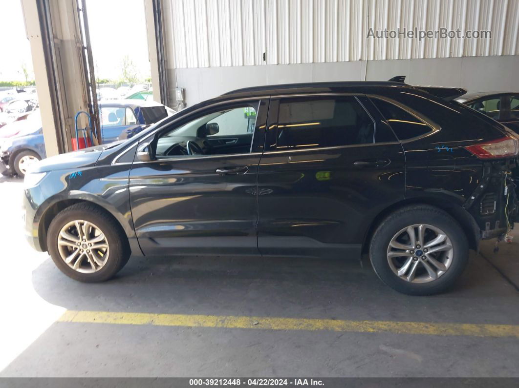 2015 Ford Edge Sel Черный vin: 2FMTK4J85FBB79058