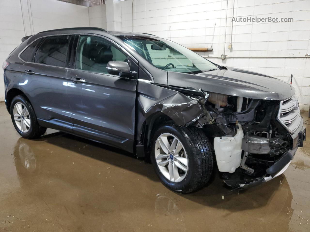 2015 Ford Edge Sel Серый vin: 2FMTK4J85FBB93056