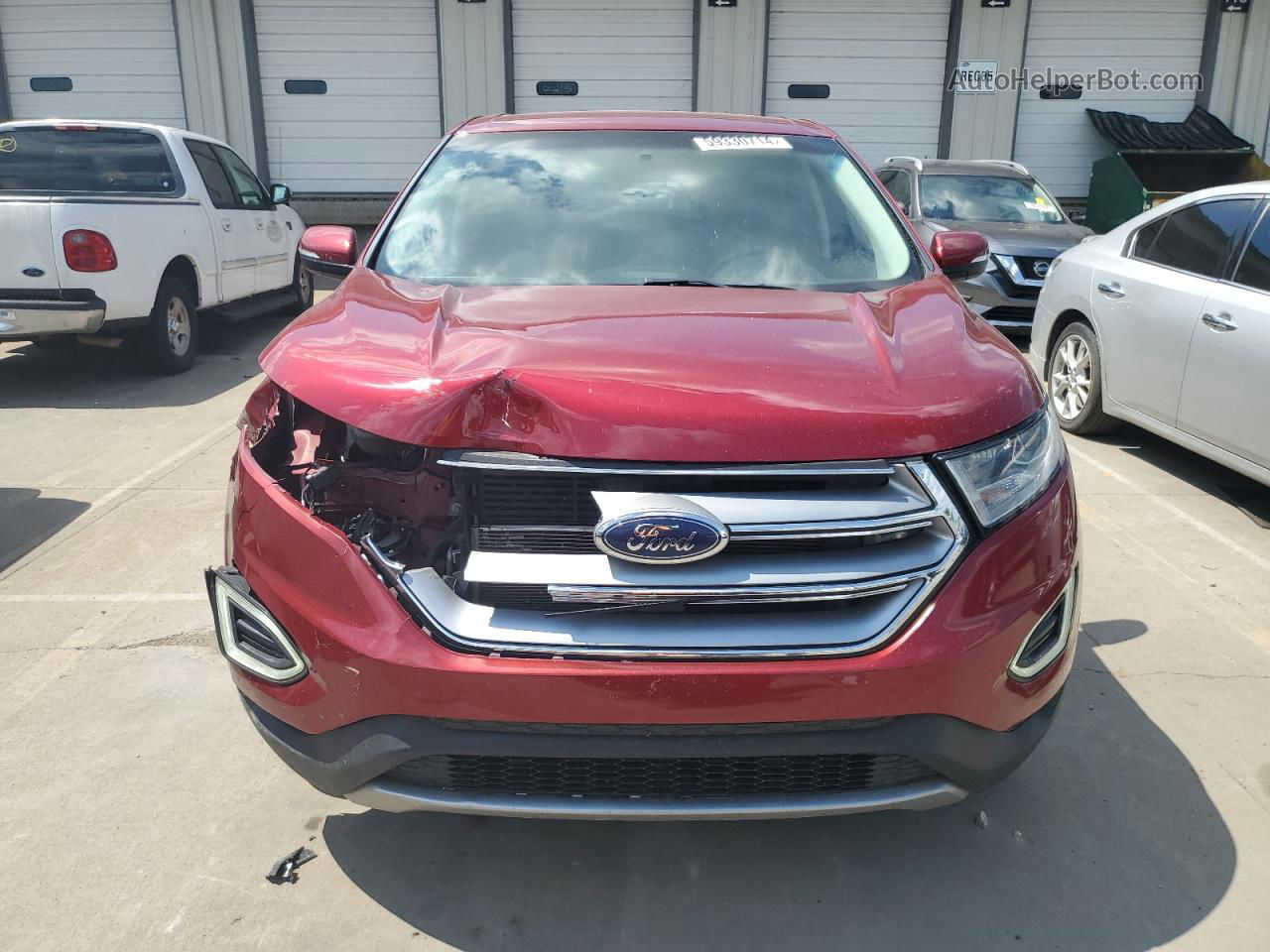 2015 Ford Edge Sel Red vin: 2FMTK4J85FBB95728