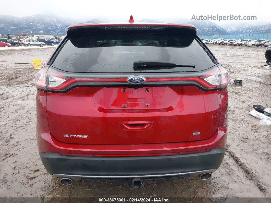 2015 Ford Edge Sel Красный vin: 2FMTK4J85FBC27187