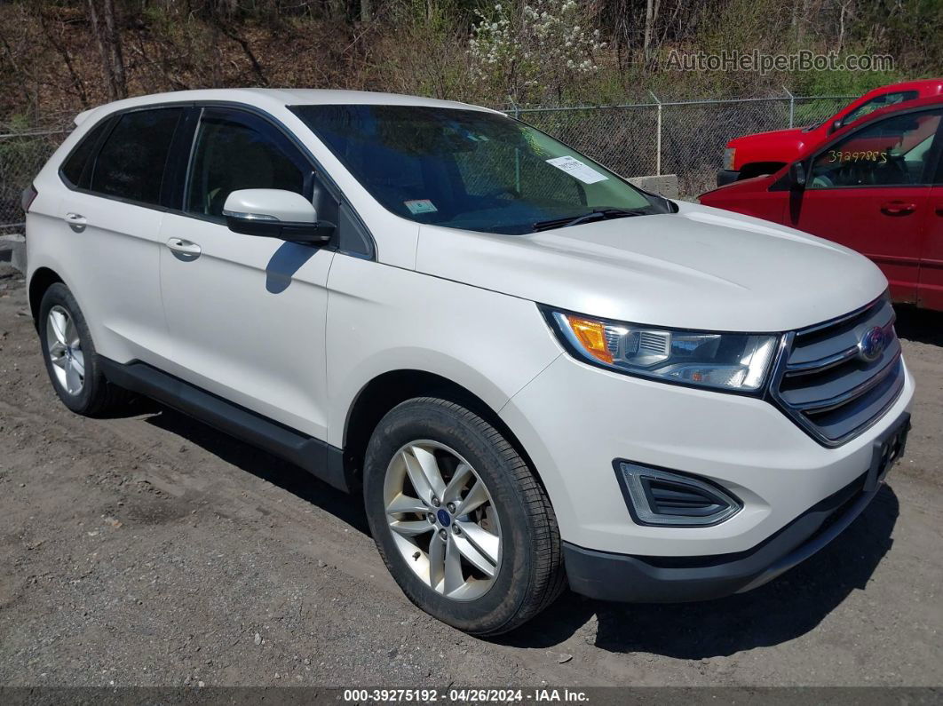 2015 Ford Edge Sel Белый vin: 2FMTK4J86FBB19189