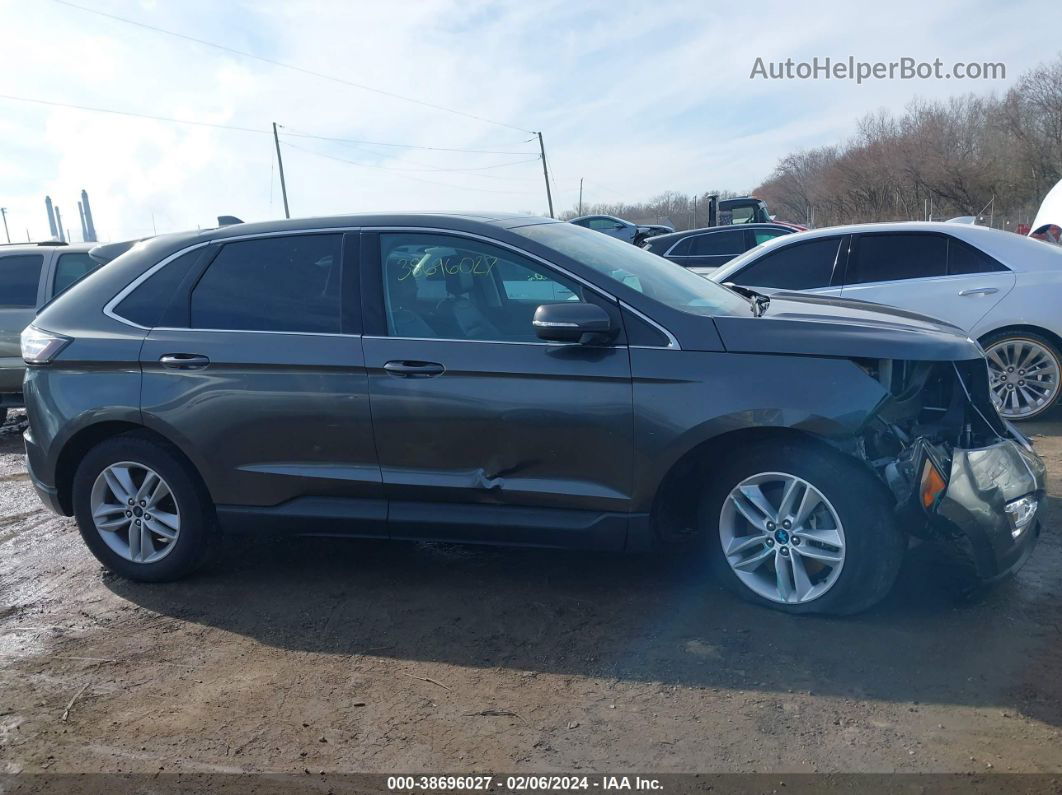 2015 Ford Edge Sel Gray vin: 2FMTK4J86FBB32153