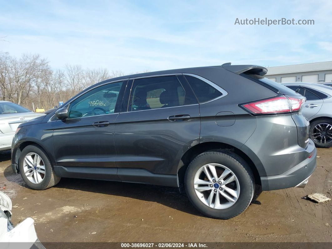 2015 Ford Edge Sel Gray vin: 2FMTK4J86FBB32153