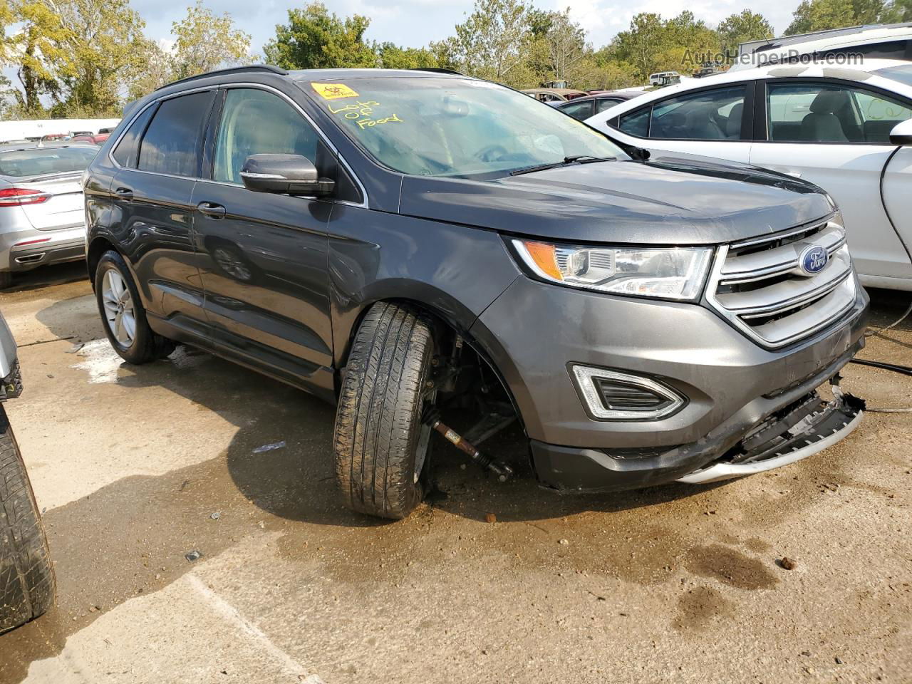 2015 Ford Edge Sel Charcoal vin: 2FMTK4J87FBB50953