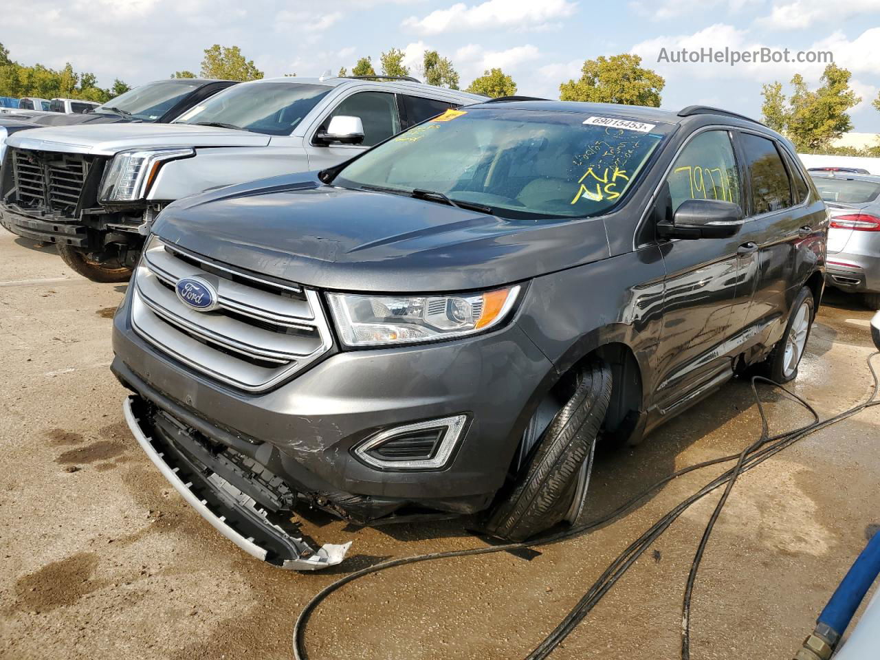 2015 Ford Edge Sel Charcoal vin: 2FMTK4J87FBB50953