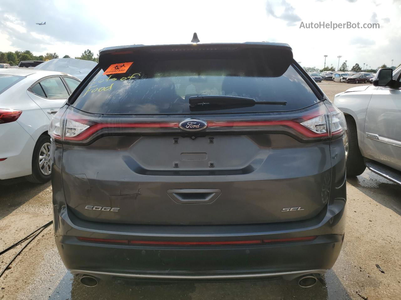 2015 Ford Edge Sel Charcoal vin: 2FMTK4J87FBB50953