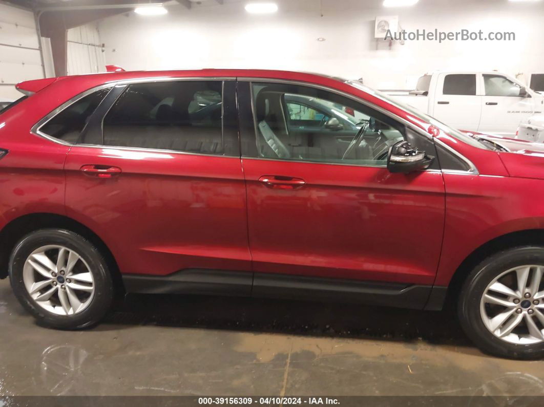 2015 Ford Edge Sel Красный vin: 2FMTK4J87FBB73407