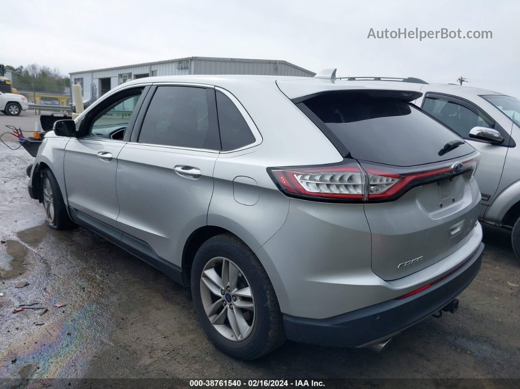 2015 Ford Edge Sel Silver vin: 2FMTK4J87FBB94371