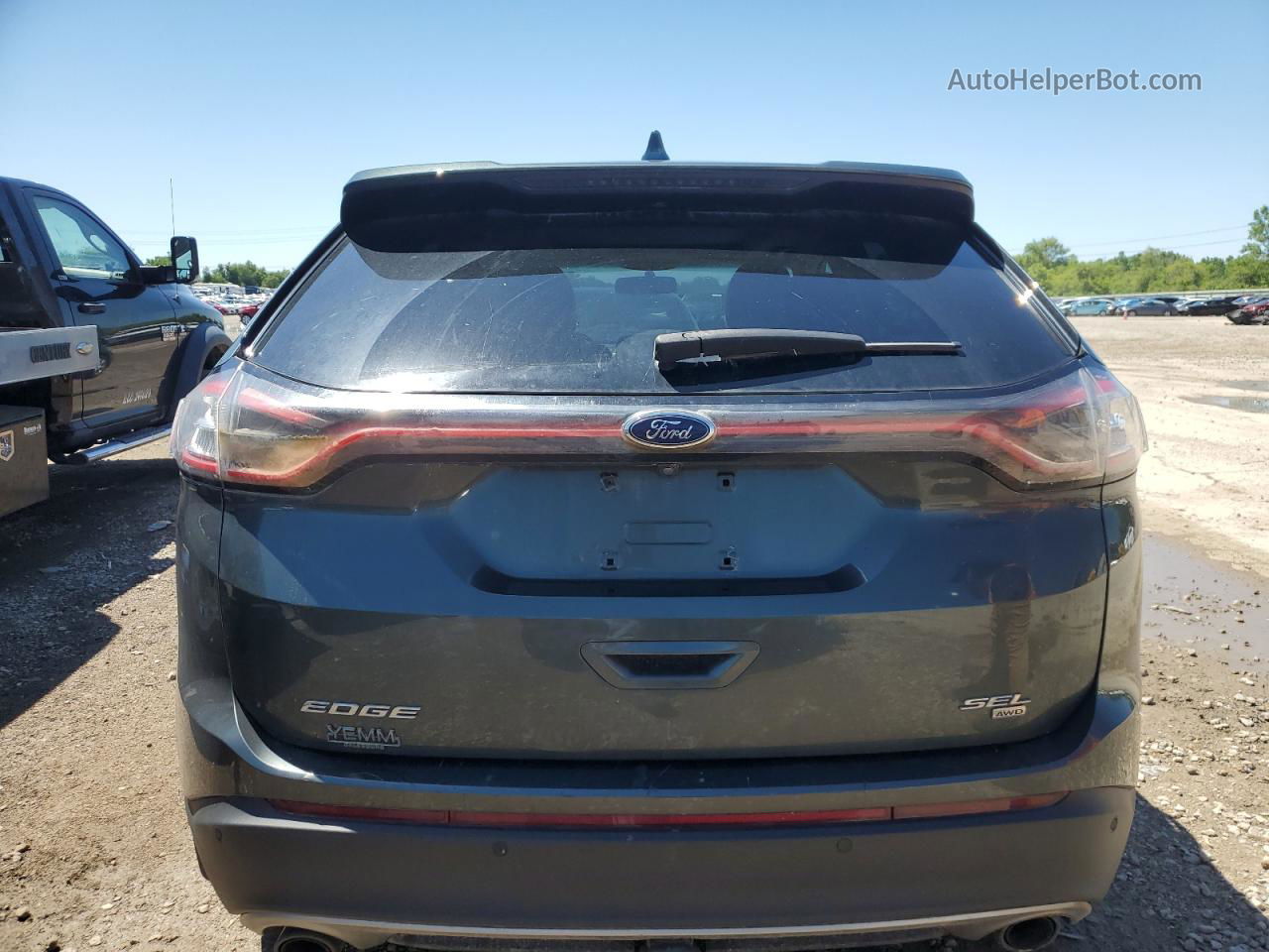 2015 Ford Edge Sel Зеленый vin: 2FMTK4J87FBC06065