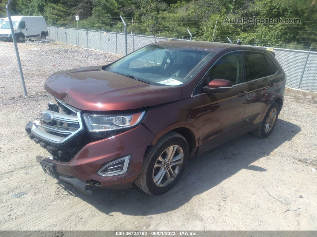 2015 Ford Edge Sel Orange vin: 2FMTK4J87FBC06129