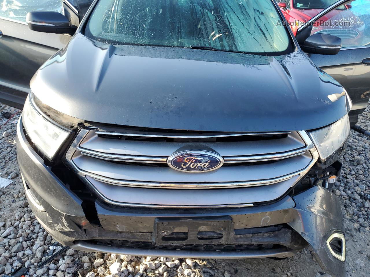 2015 Ford Edge Sel Gray vin: 2FMTK4J87FBC08480