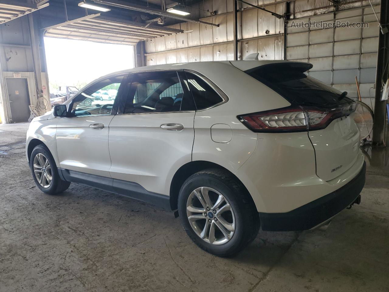 2015 Ford Edge Sel White vin: 2FMTK4J87FBC12206