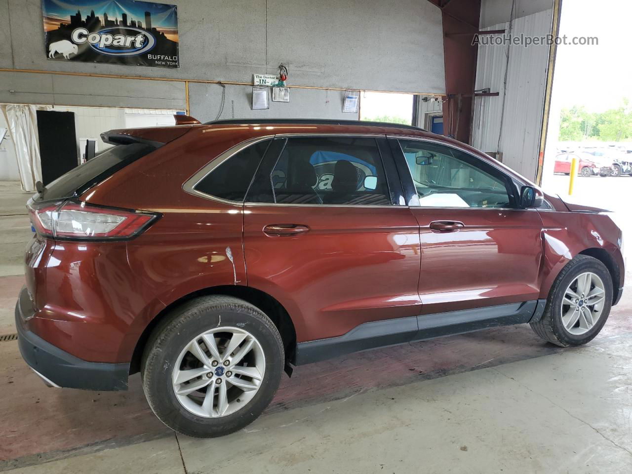 2015 Ford Edge Sel Brown vin: 2FMTK4J87FBC31080