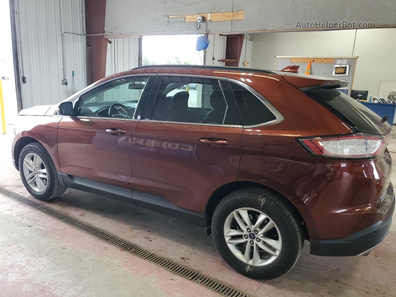 2015 Ford Edge Sel Brown vin: 2FMTK4J87FBC31080