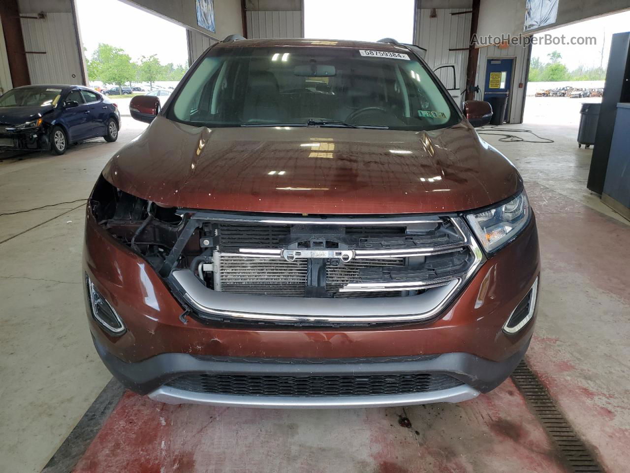 2015 Ford Edge Sel Brown vin: 2FMTK4J87FBC31080