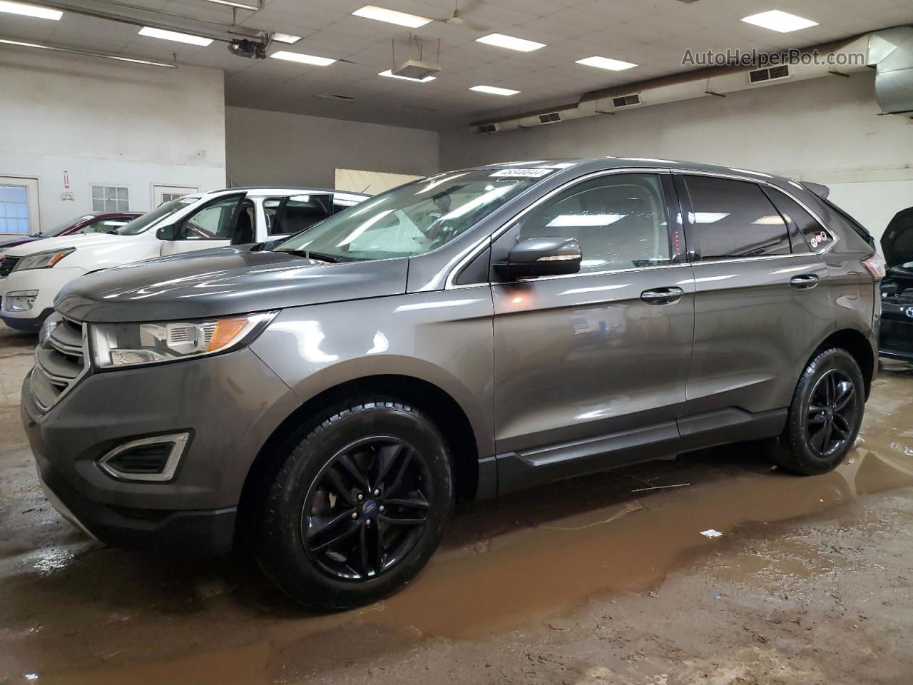 2015 Ford Edge Sel Угольный vin: 2FMTK4J87FBC32293