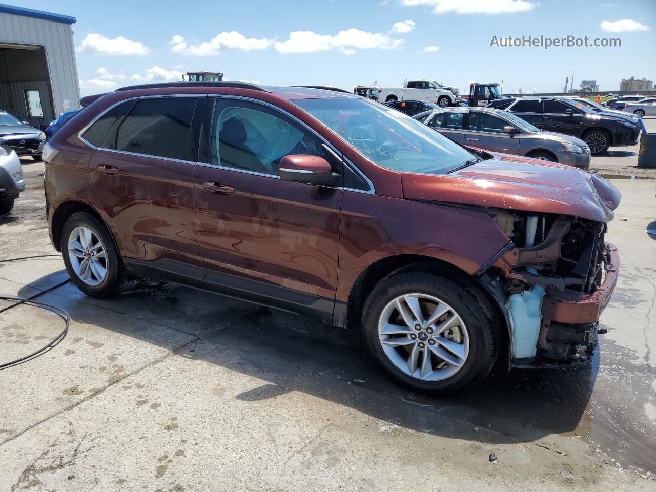 2015 Ford Edge Sel Brown vin: 2FMTK4J88FBB61699