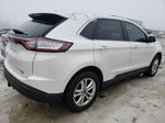 2015 Ford Edge Sel White vin: 2FMTK4J89FBB65566