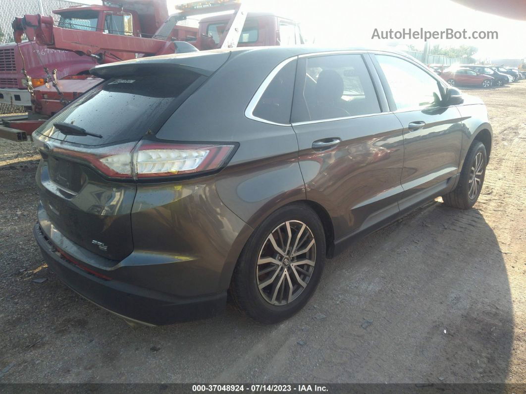 2015 Ford Edge Sel Серый vin: 2FMTK4J8XFBB57489