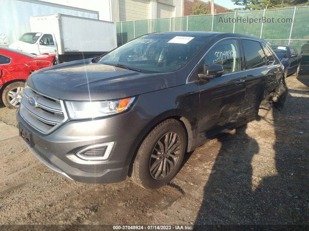 2015 Ford Edge Sel Серый vin: 2FMTK4J8XFBB57489