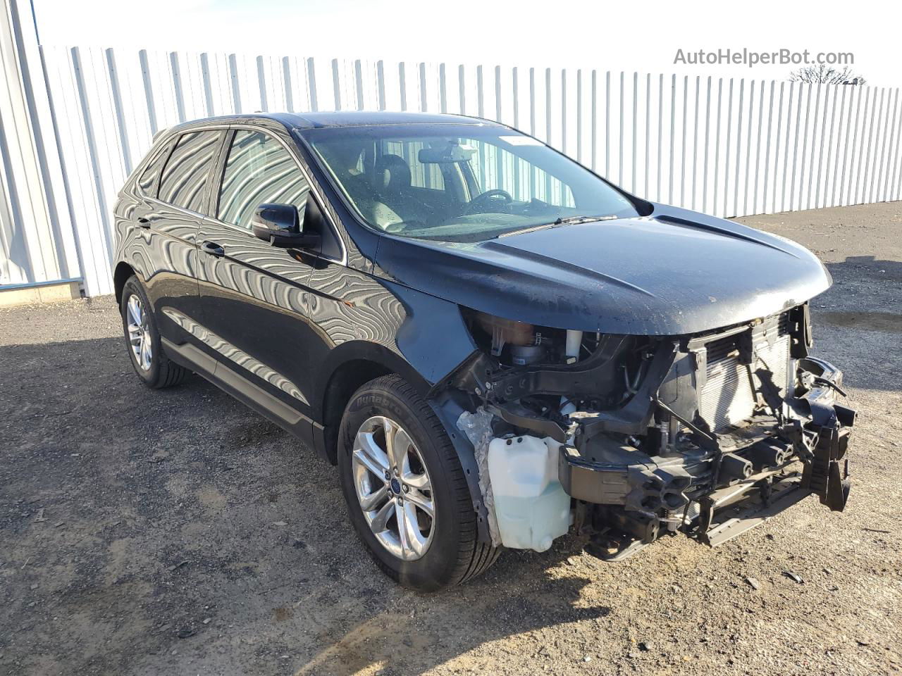 2015 Ford Edge Sel Черный vin: 2FMTK4J8XFBC02429