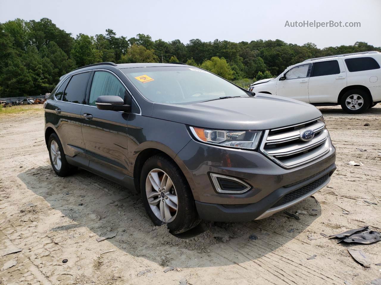 2015 Ford Edge Sel Серый vin: 2FMTK4J8XFBC05122