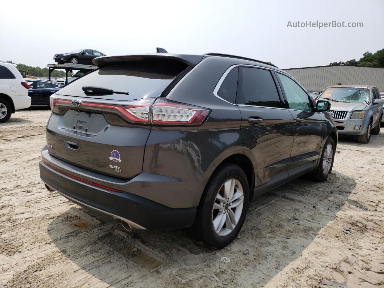 2015 Ford Edge Sel Серый vin: 2FMTK4J8XFBC05122