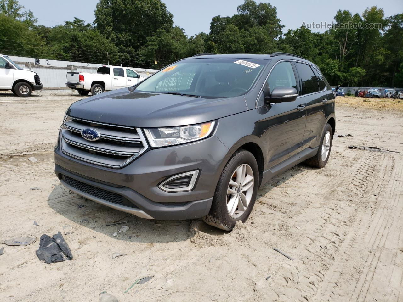 2015 Ford Edge Sel Серый vin: 2FMTK4J8XFBC05122