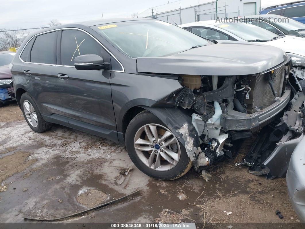 2015 Ford Edge Sel Gray vin: 2FMTK4J90FBB80241