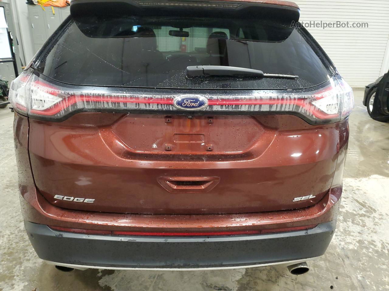 2015 Ford Edge Sel Темно-бордовый vin: 2FMTK4J90FBC15621