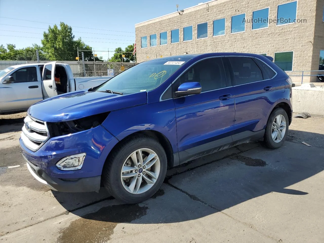 2015 Ford Edge Sel Blue vin: 2FMTK4J91FBB00641