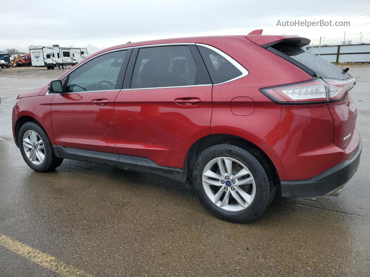 2015 Ford Edge Sel Red vin: 2FMTK4J91FBC03834