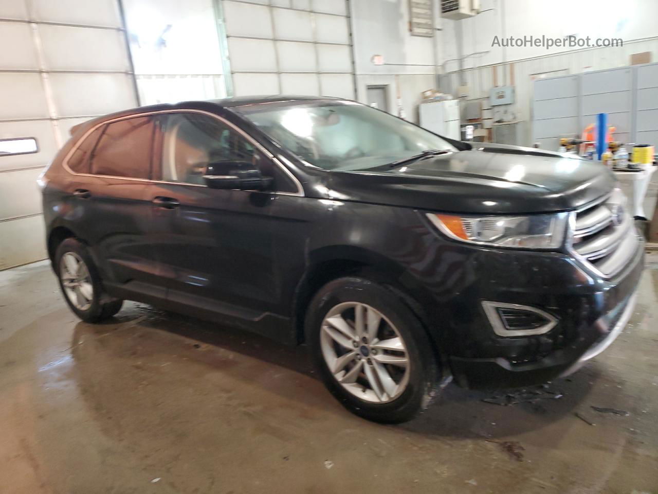 2015 Ford Edge Sel Черный vin: 2FMTK4J91FBC27342