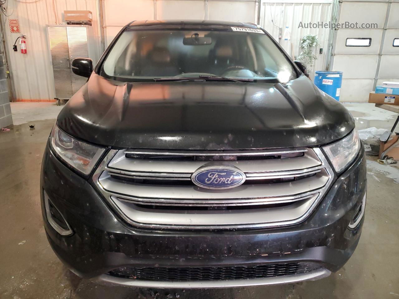 2015 Ford Edge Sel Черный vin: 2FMTK4J91FBC27342