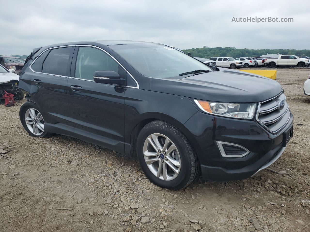 2015 Ford Edge Sel Black vin: 2FMTK4J92FBB72268