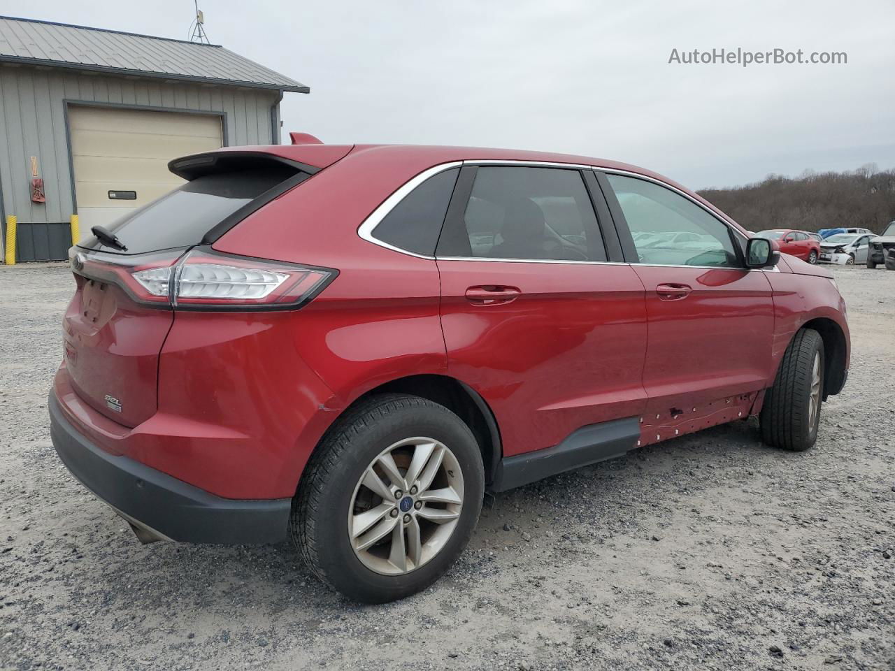 2015 Ford Edge Sel Красный vin: 2FMTK4J92FBC32128