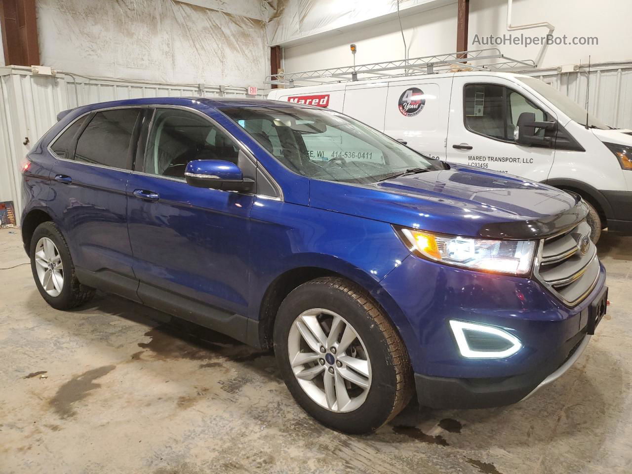 2015 Ford Edge Sel Blue vin: 2FMTK4J93FBC02474