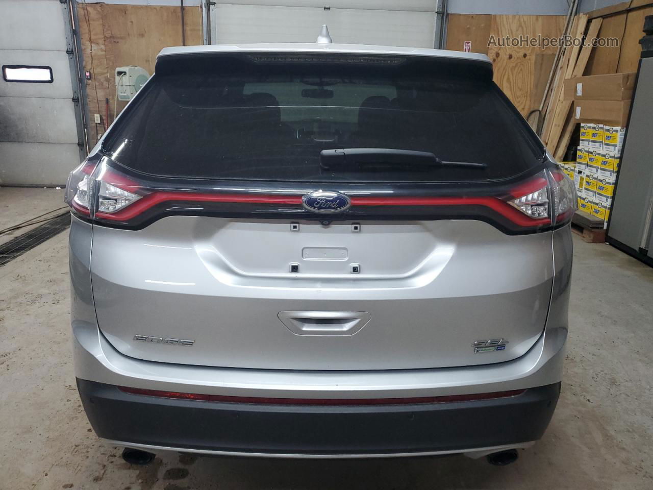 2015 Ford Edge Sel Silver vin: 2FMTK4J93FBC10753