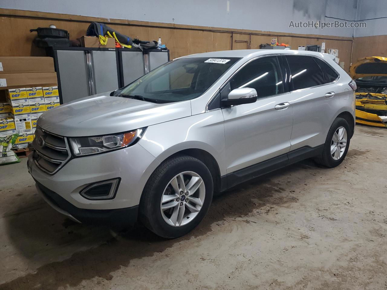 2015 Ford Edge Sel Silver vin: 2FMTK4J93FBC10753