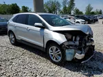 2015 Ford Edge Sel Silver vin: 2FMTK4J94FBB24657