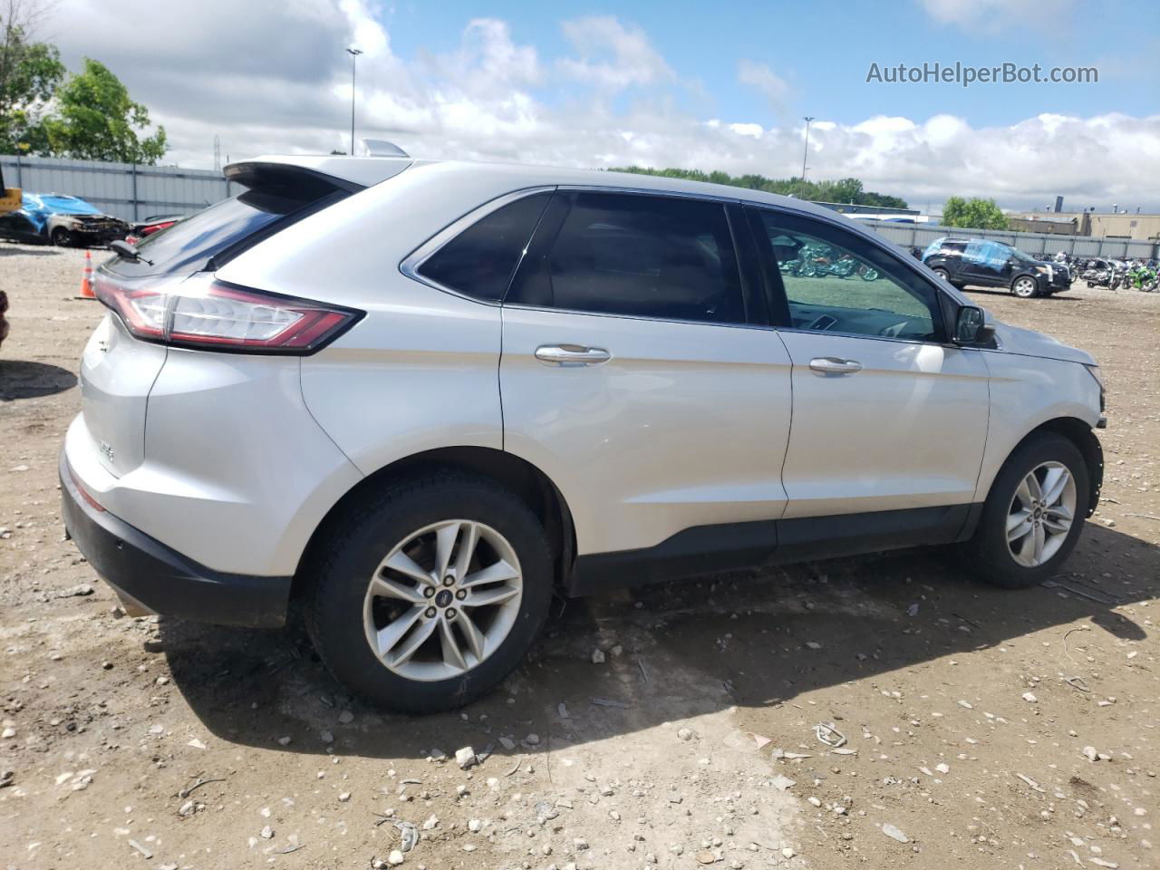 2015 Ford Edge Sel Серебряный vin: 2FMTK4J94FBB84941