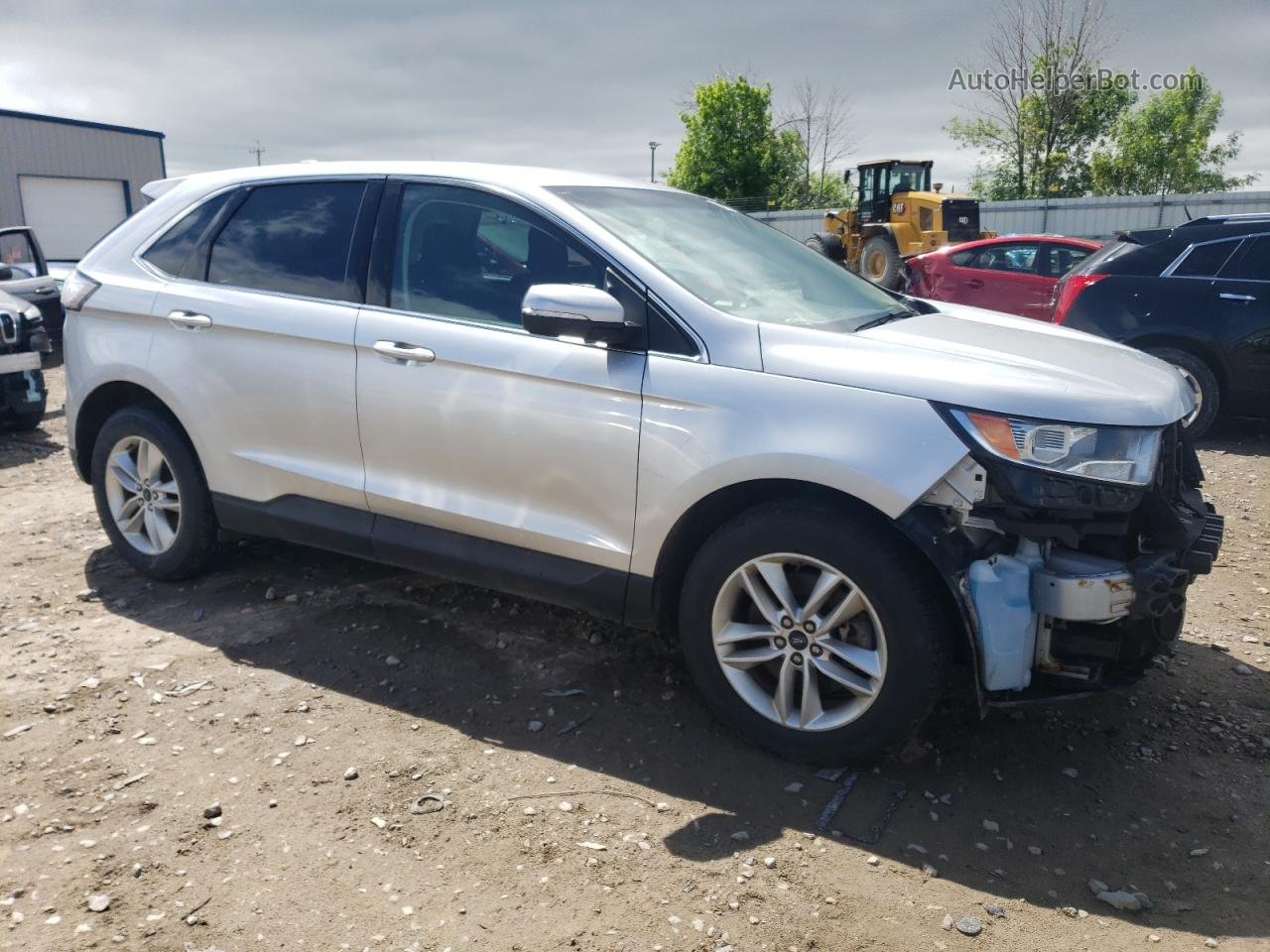 2015 Ford Edge Sel Серебряный vin: 2FMTK4J94FBB84941