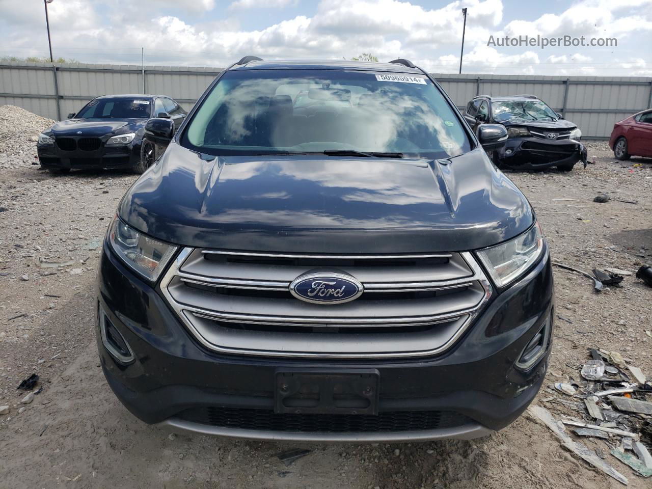 2015 Ford Edge Sel Black vin: 2FMTK4J95FBC18885