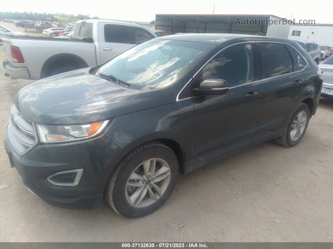 2015 Ford Edge Sel Green vin: 2FMTK4J96FBB67395