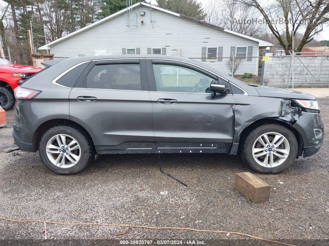 2015 Ford Edge Sel Gray vin: 2FMTK4J98FBB02743