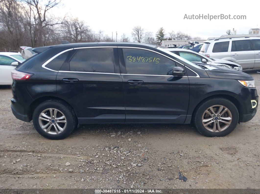 2015 Ford Edge Sel Черный vin: 2FMTK4J98FBB20191