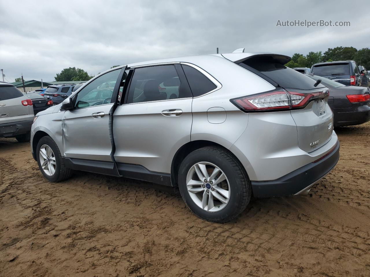 2015 Ford Edge Sel Серебряный vin: 2FMTK4J98FBC10988