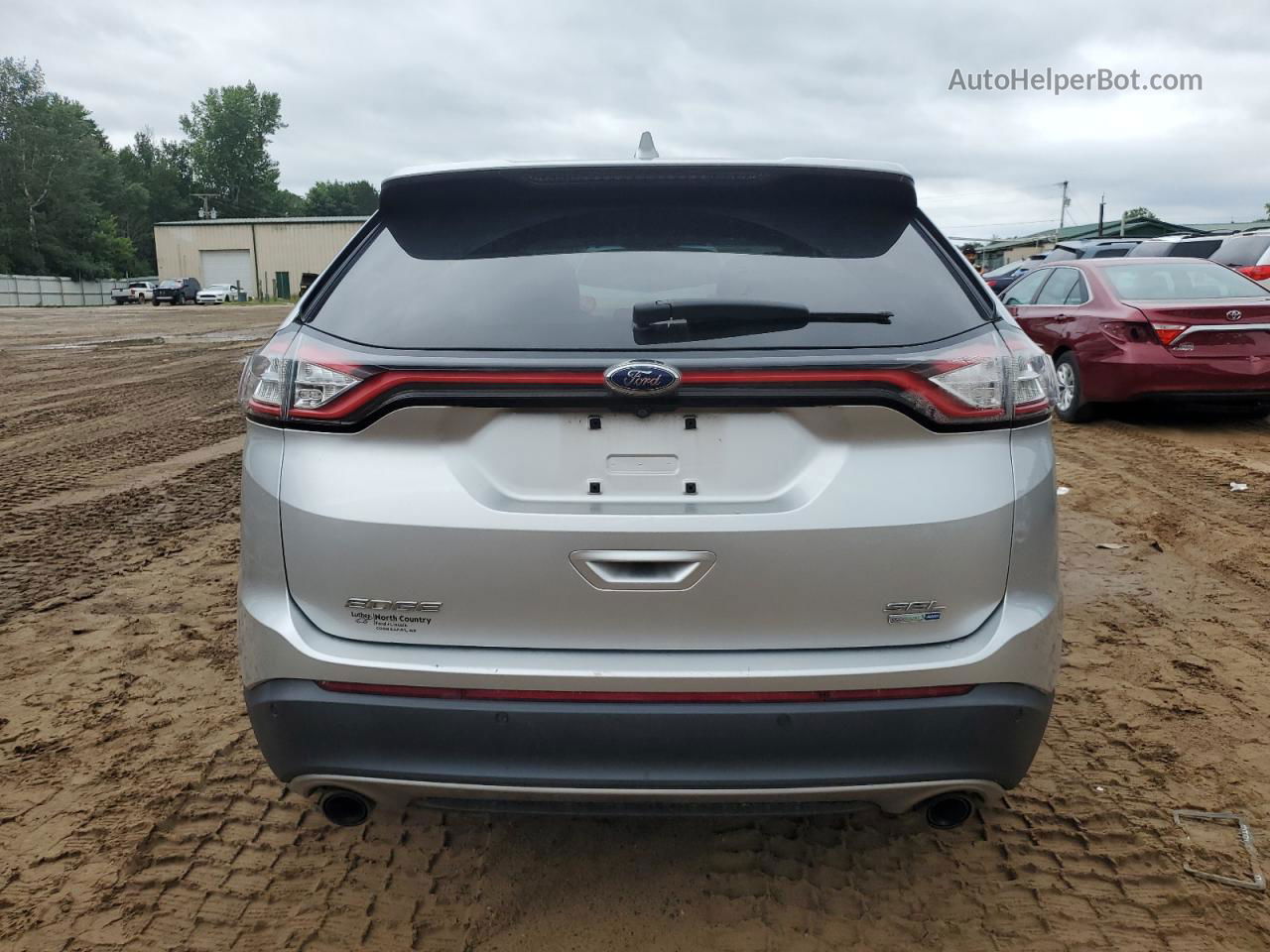 2015 Ford Edge Sel Серебряный vin: 2FMTK4J98FBC10988