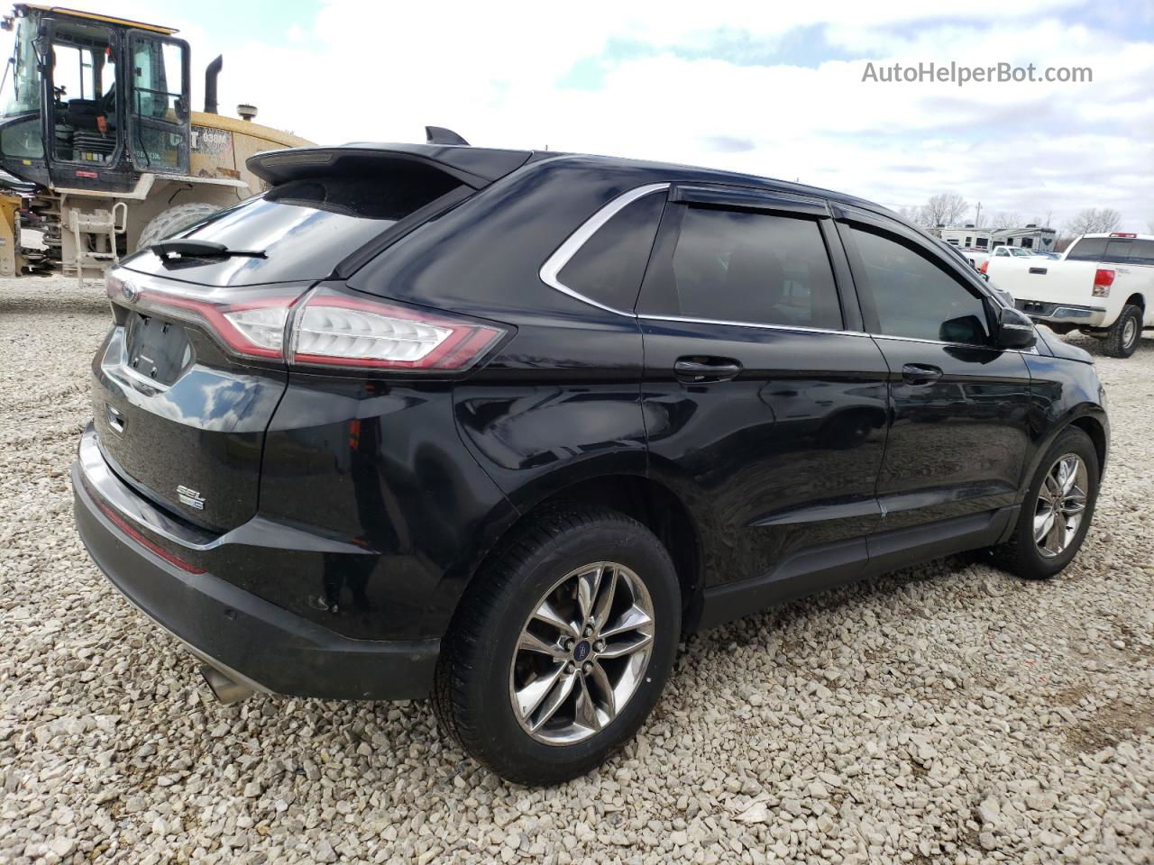 2015 Ford Edge Sel Черный vin: 2FMTK4J98FBC31534