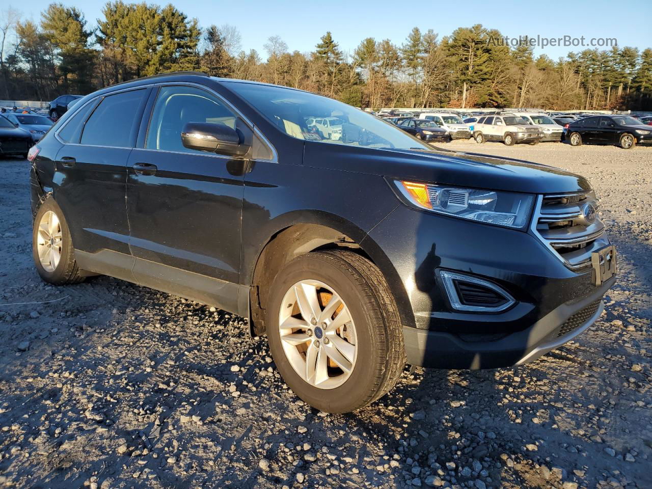 2015 Ford Edge Sel Black vin: 2FMTK4J99FBB87785